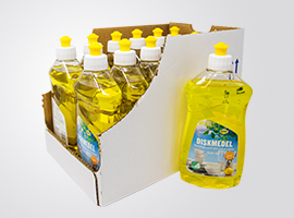 Incartonatrice wrap-around, detersivi