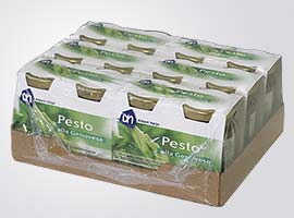 Cluster pack, tray plus film